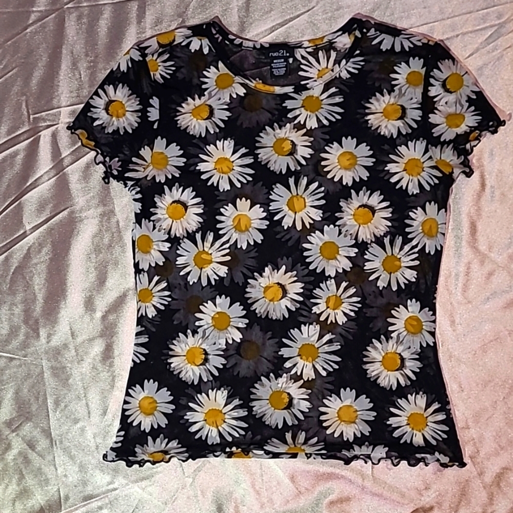 Sheer Cropped Tshirt